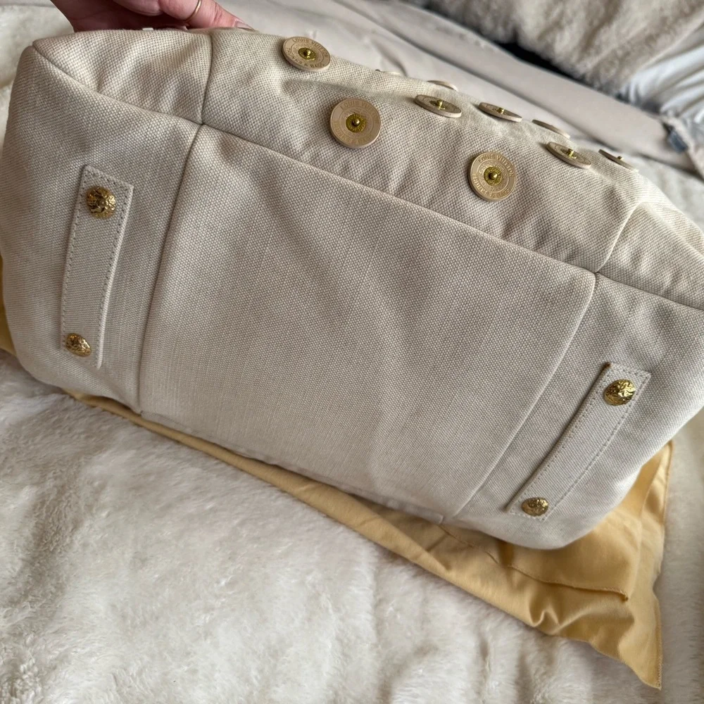 Louis Vuitton BOWLY‎ POLKA DOT PANAMA BAG